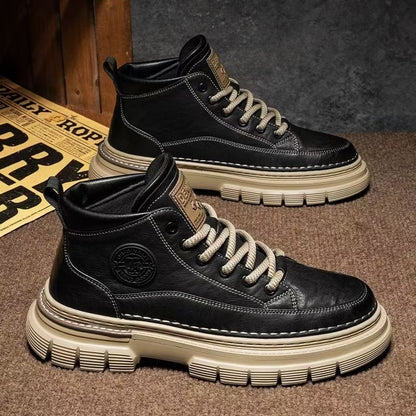 🥾🔥Pánske jesenné a zimné retro členkové čižmy, britský retro štýl