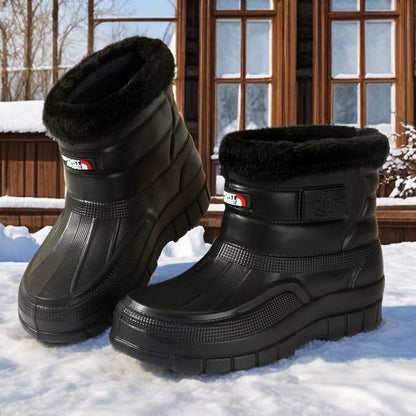 ♥️♥️【40-45】【Nový produkt】Pánske teplé, nepremokavé outdoorové topánky s flísovou podšívkou, odolné, vodné a snehové topánky, po členky alebo nad členky.