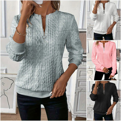 🎀🎀【Horúci výpredaj】 🎀🎀2025 Európska a americká dámska ležérna mikina na zips s kapucňou.