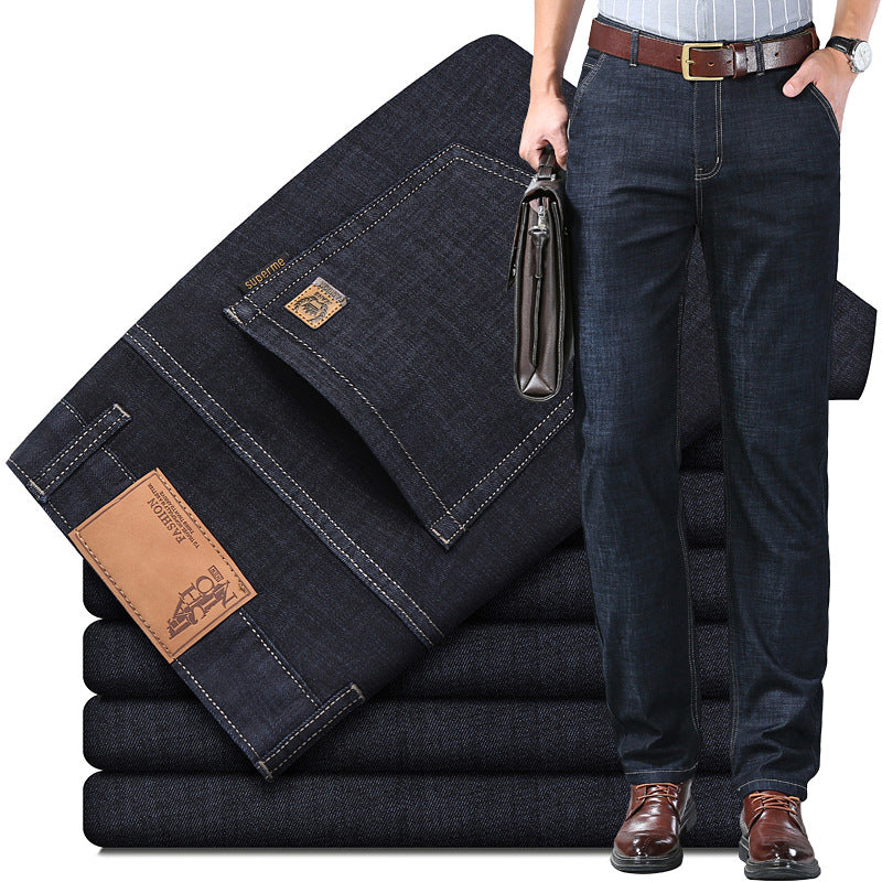 👖👖2025 Vaqueros versátiles, informales y sencillos para hombre de talla grande