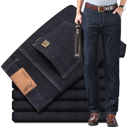 👖👖2025 Vaqueros versátiles, informales y sencillos para hombre de talla grande
