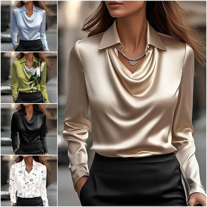 🔥🍁【Jesenný nový prírastok】【S-3XL】🌷Nová jednoduchá a elegantná dámska blúzka