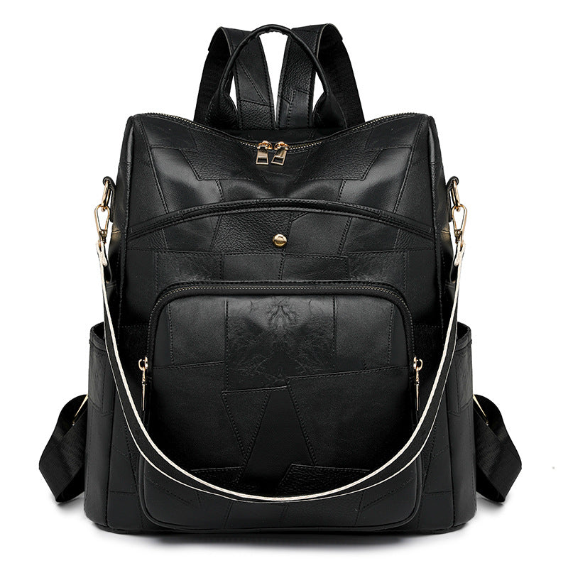 👛🌟Rucsac din piele de mare capacitate, geantă de umăr, design în relief