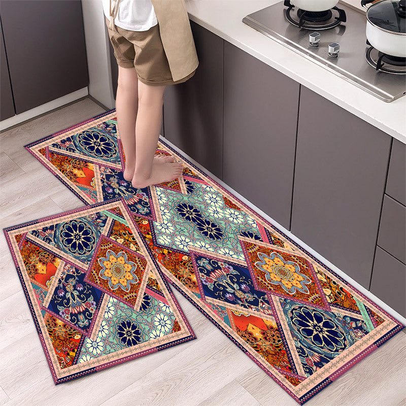 💥 【40*60cm+40*120cm】🌺Protišmykový kuchynský koberec Dlhý savý kuchynský koberec