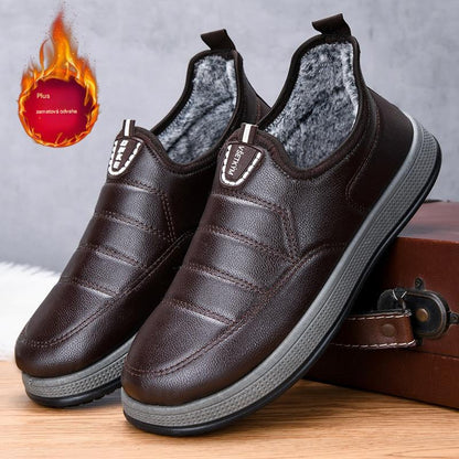 【39-44】🔥Nové zimné ležérne topánky, flísová podšívka, hrubý bavlnený zvršok, teplé a nepremokavé.