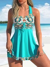 🌴【S-6XL】Costum de baie elegant, mărime mare, cu imprimeu
