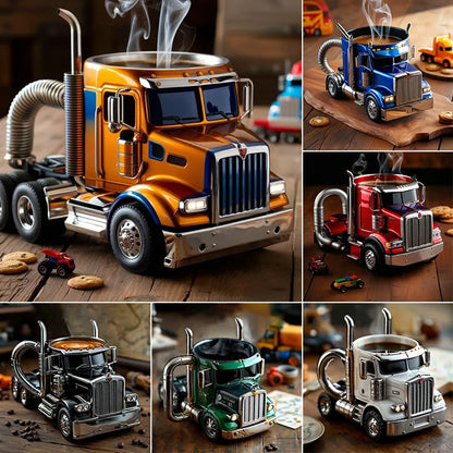 👍🚛Căni de cafea lucrate manual, în formă de camion【Limitat la două articole】