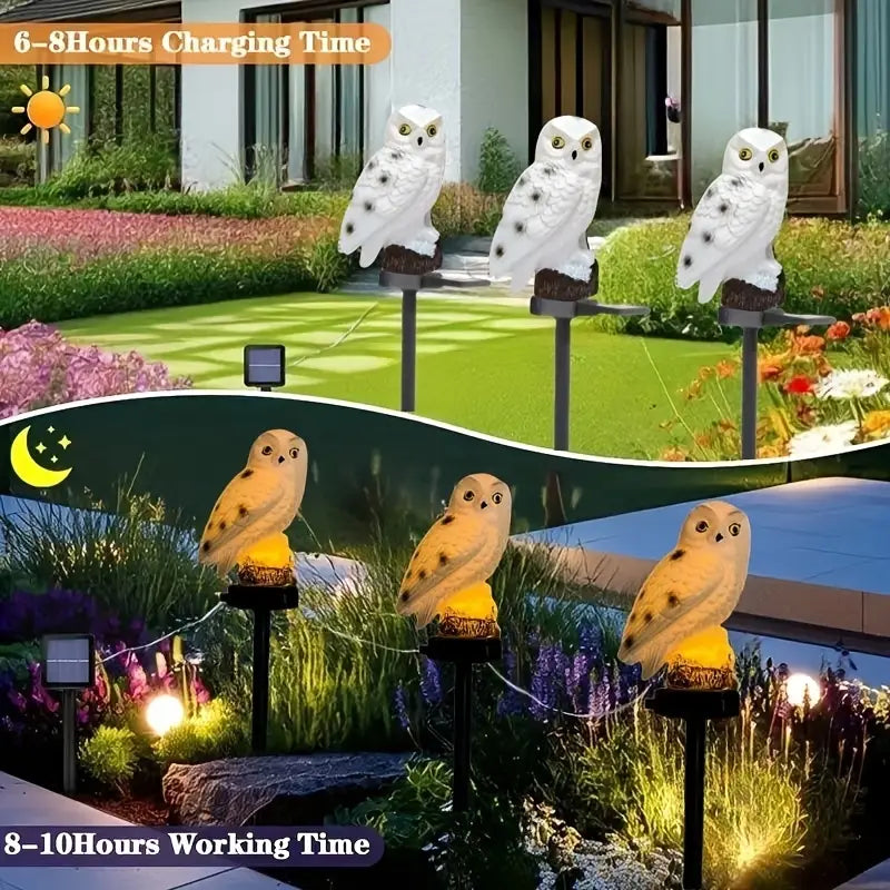 【Kúpte 1 a získajte 1 zadarmo】🦉 Dekoratívna solárna lampa v tvare sovy – teplé svetlo pre vašu záhradu