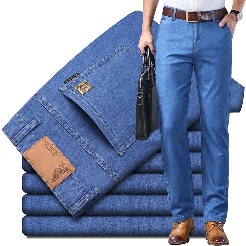 👖👖2025 Vaqueros versátiles, informales y sencillos para hombre de talla grande