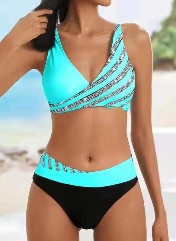 👙 Set de costume de baie cu imprimeu pentru femei, nou, 2025