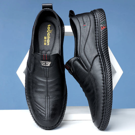 【39-44】2025 noi pantofi de piele casual pentru bărbați pantofi de piele de afaceri cu fund moale confortabil pantofi de piele bărbați tendință de primăvară moda moda