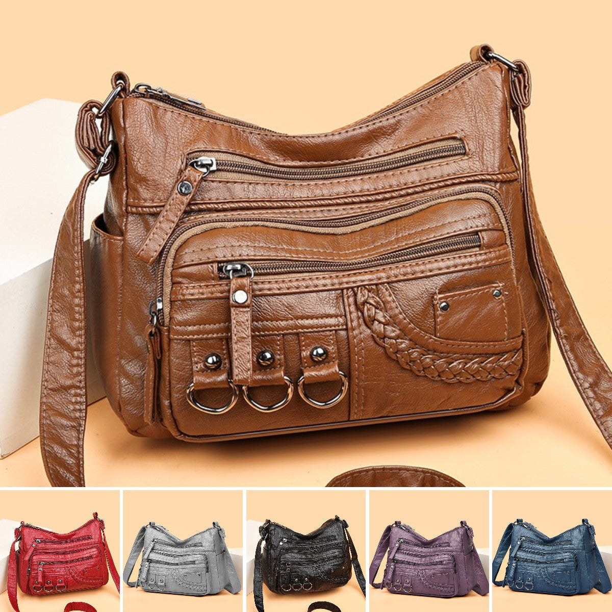 💥👜2026 nová veľká mäkká kožená kabelka cez rameno/crossbody