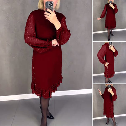 💖【S-5XL】🍂Vysoko kvalitné jesenné a zimné nové módne šaty