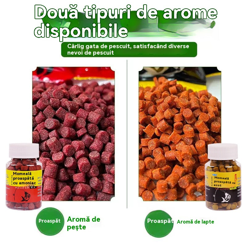 🎣【Pescuit în câteva secunde】【5 sticle】Granule proaspete de momeală de proteine animale