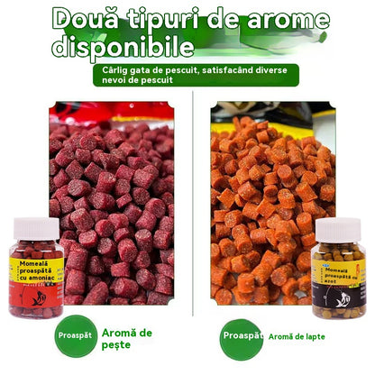 🎣【Pescuit în câteva secunde】【5 sticle】Granule proaspete de momeală de proteine animale