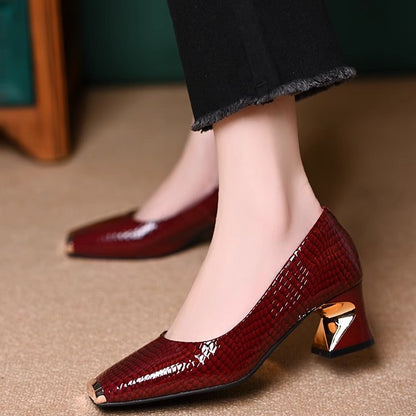 【35-42】Nuevos zapatos de salón franceses en relieve