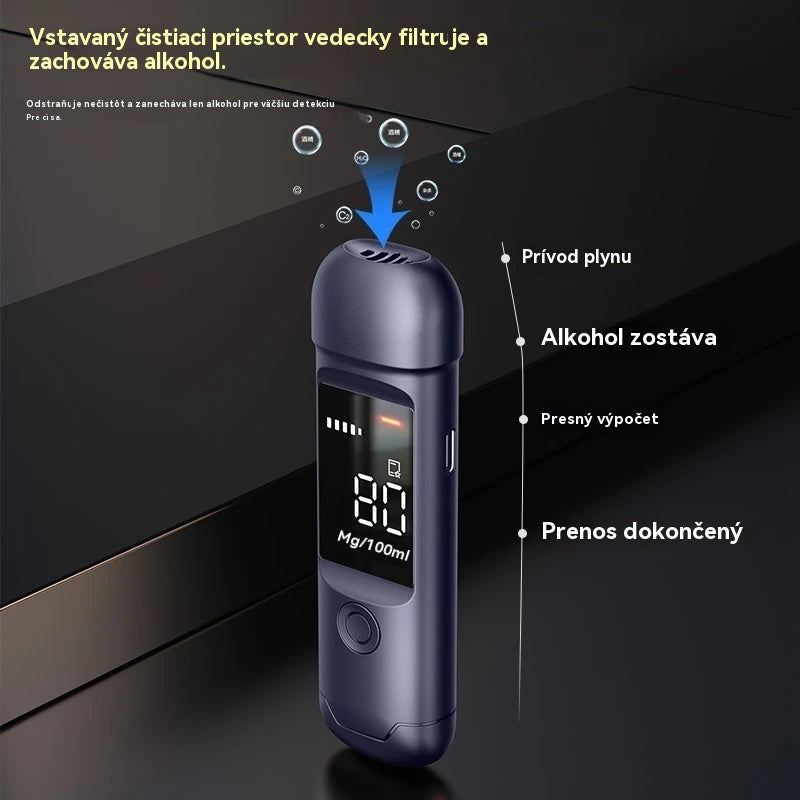 【Kúp 1 a získaj 1 zadarmo: iba 15.5€ za kus!】🍷 Prenosný presný alkohol tester – Otestuj sa pred jazdou