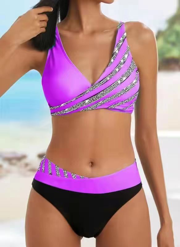 👙 Set de costume de baie cu imprimeu pentru femei, nou, 2025