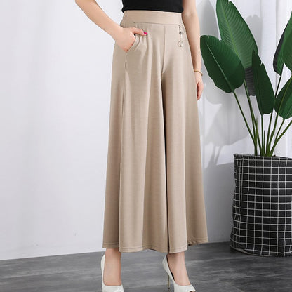👖❤️【M-5XL】 Nové dámske letné široké nohavice z ľadového hodvábu na rok 2025
