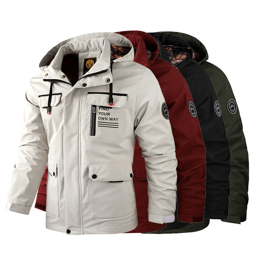 🔥【Mitad de precio otoño/invierno】Abrigo calientito para hombres modelo 2025, antiviento y impermeable