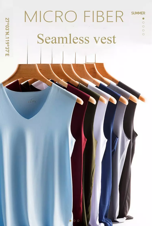✅Set de 6 maiouri casual barbati Ice Silk, usor de asortat cu orice tinuta, potrivite pentru purtarea de zi cu zi ✅Ușoare, respirabile și cu uscare rapidă