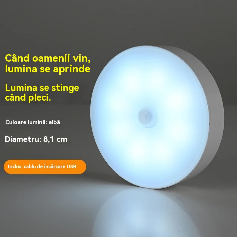 🏡💡【Compra 1 y llévate 1 gratis】Luz LED inteligente que detecta el cuerpo humano, fácil de cargar y práctica