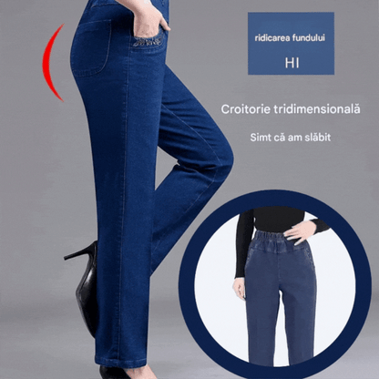 🔥【XL-5XL】Dámske ležérne rovné strečové džínsy 2025