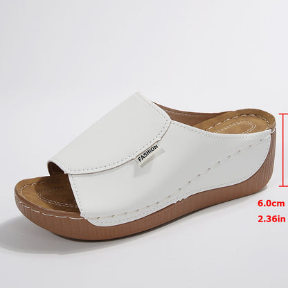 🔥👡【36~43】 Sandale din piele naturală pentru femei la modă 2025, cu talpă moale și talpă groasă