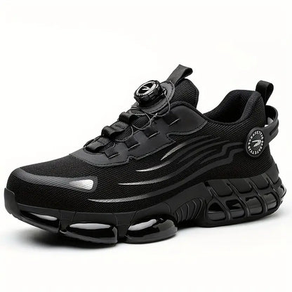 😎 Ležérna pracovná obuv s oceľovou špičkou, pohodlná protišmyková bezpečnostná obuv, odolná proti nárazom a prepichnutiu