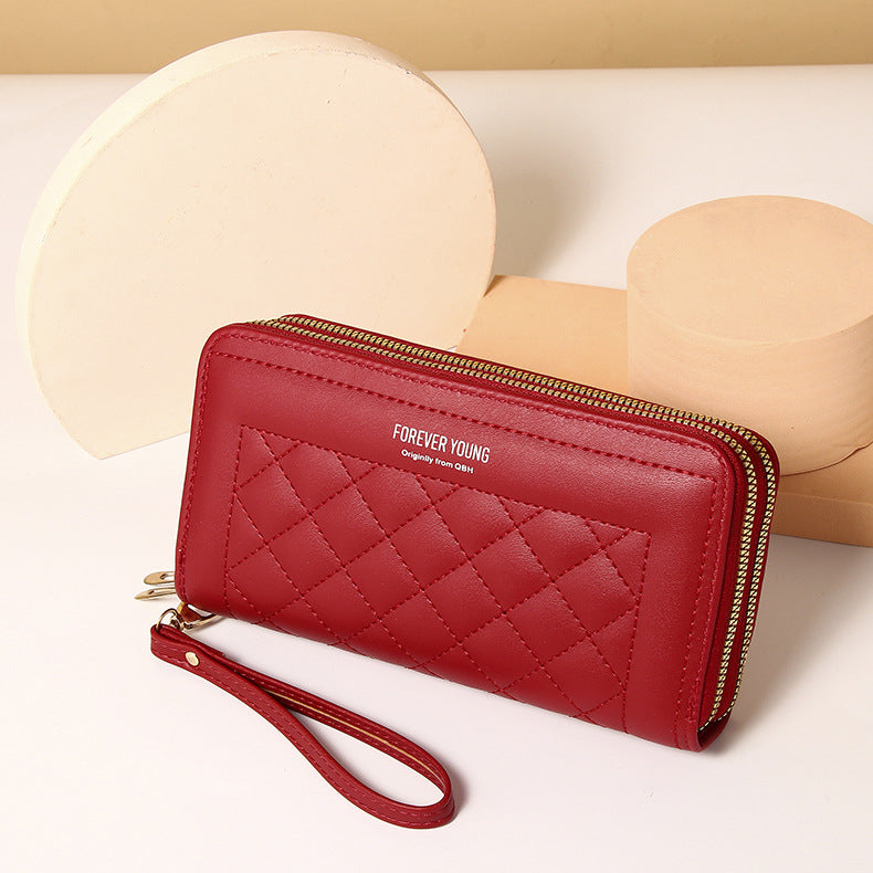 🔥👜2025, la última cartera de moda para mujer de múltiples capas con doble cremallera