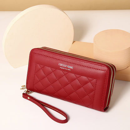 🔥👜2025, la última cartera de moda para mujer de múltiples capas con doble cremallera