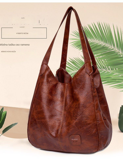 💖👜2025 nová veľkokapacitná dámska mäkká kožená taška cez rameno