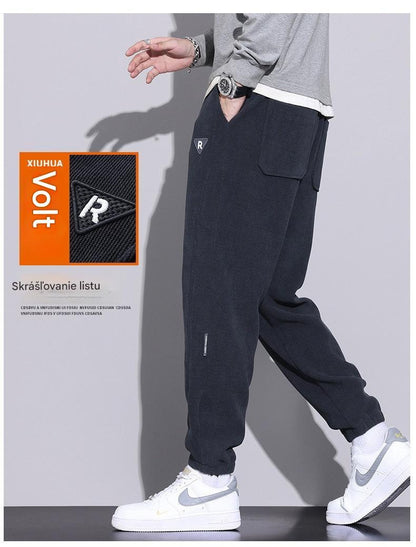 🔥【M-5XL】🖤Nové zimné nohavice pre mužov, plus zamat a hrubý manšestr, teplé a ležérne pánske nohavice