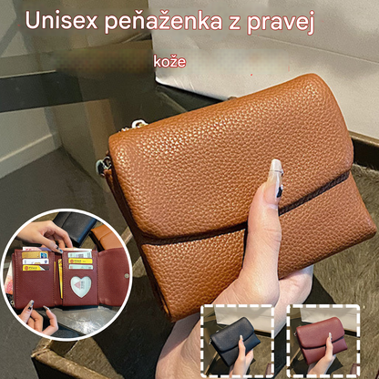 🔥✨【Kúpte 1 a získajte 1 zadarmo】Unisex peňaženka z pravej kože s RFID ochranou🔥