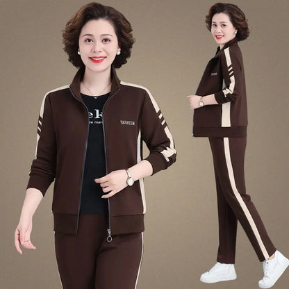 🔥✨【Nuevos estilos de otoño】【M-5XL】【Chaqueta + Pantalones】😍Nuevo traje deportivo casual de otoño, talla grande