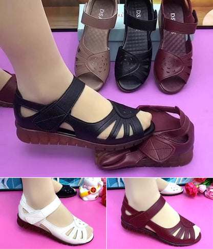 【35-41】Stil nou pentru vară, sandale confortabile de damă din piele naturală cu talpă moale