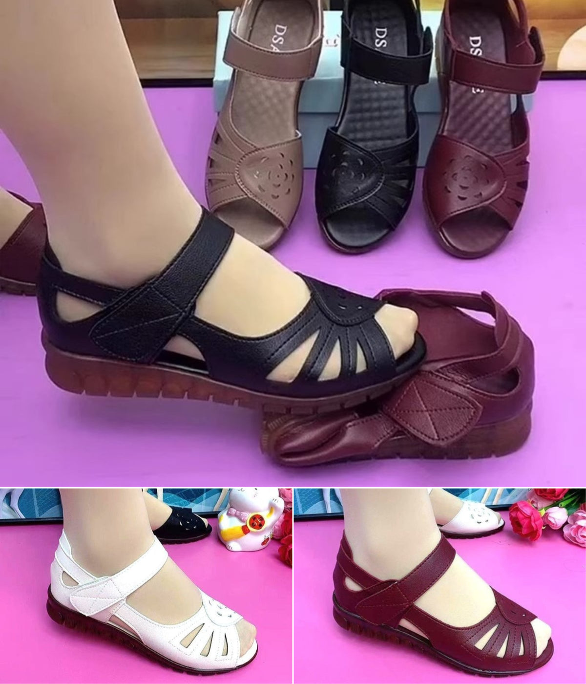 【Vânzări fierbinți】👡【35-41】Sandale de damă cu talpă moale, stil varatic nou