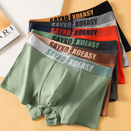 🔥【L-5XL】Calzoncillos bóxer para hombre 100% algodón antibacteriano 7A, transpirables y cómodos