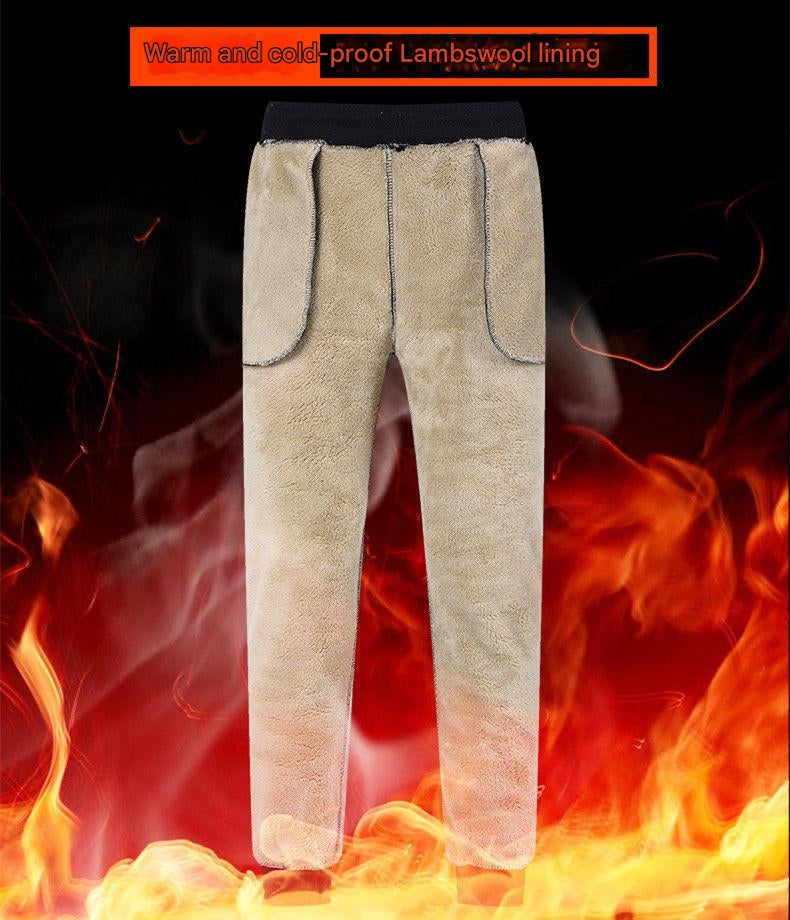 👖【Compre 1 y obtenga 1 gratis】2024 Pantalones de chándal cálidos informales gruesos de lana de cordero de invierno para hombre