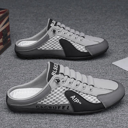 【39-44】 Nuevos zapatos casuales de verano para hombre, sandalias transpirables, versátiles y livianas de suela blanda.