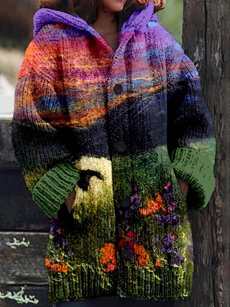 【S-6XL】Nový jesenný/zimný voľný retro trendy sveter s kapucňou 2025