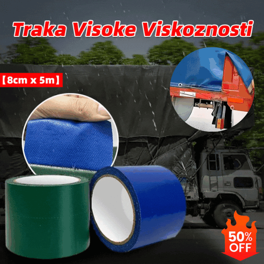 🔥【Kúp 1 a získaj 1 zadarmo】Vysokoviskózna plachtová páska【8 cm x 5 m】💥Časovo obmedzená ponuka