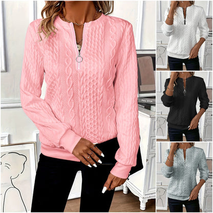 🎀🎀【Horúci výpredaj】 🎀🎀2025 Európska a americká dámska ležérna mikina na zips s kapucňou.