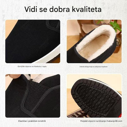 🔥【39-44】 Nový štýl zamatových teplých bavlnených čižiem, protišmykových topánok, protišmykovej pracovnej obuvi