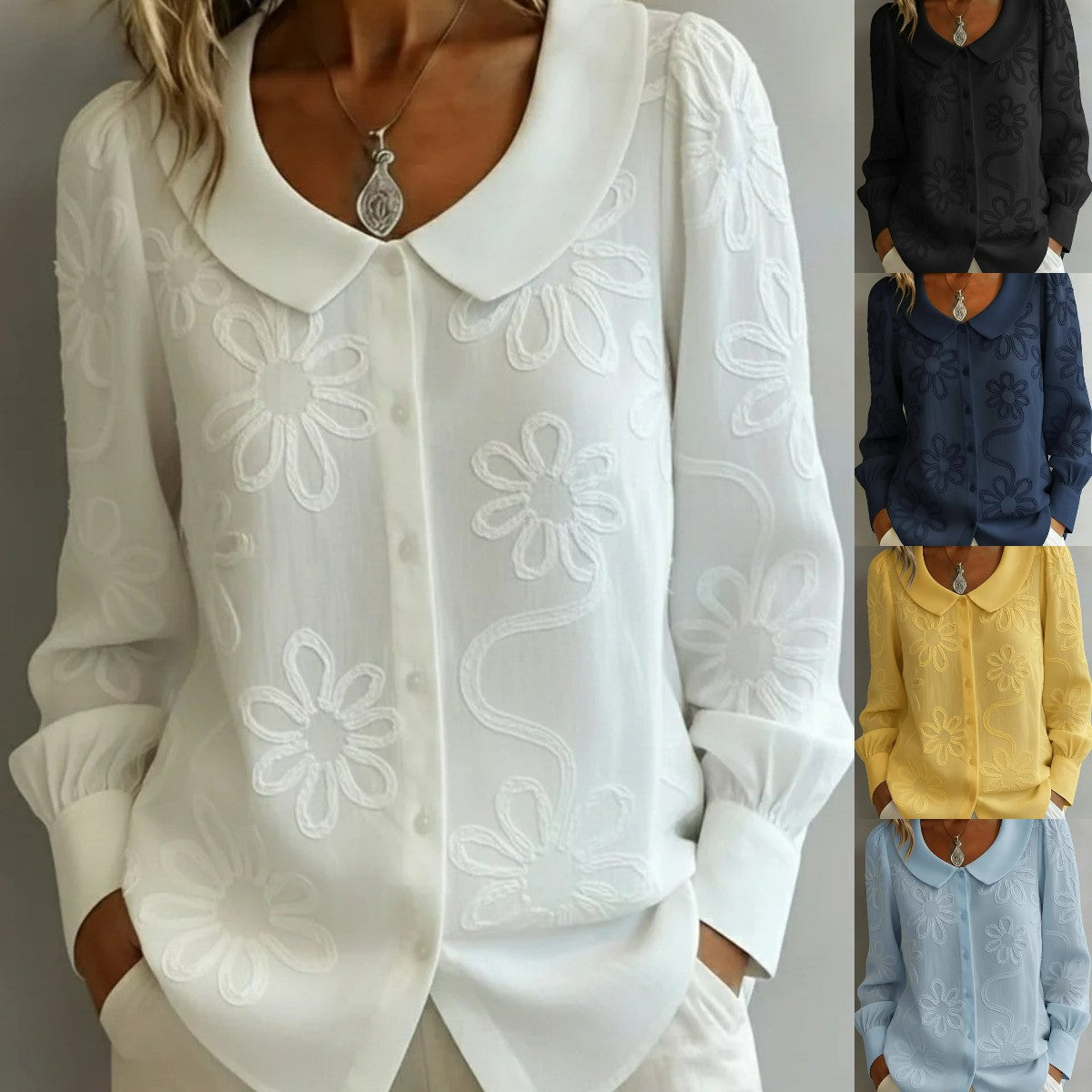 👚💕2026 Dámská nová vintage vyšívaná košile, elegantní a pohodlná