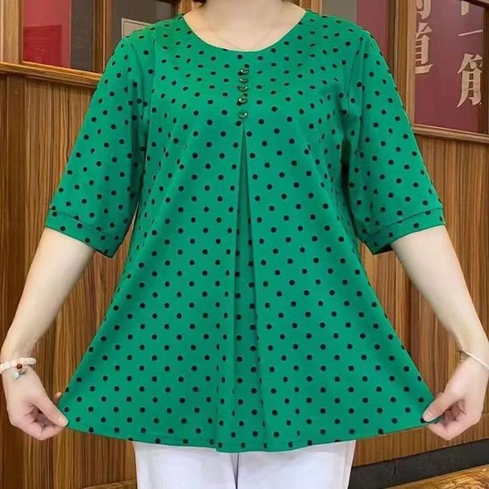 ⏳  SLEVA 50 % 🔥 【XS-6XL】Nová ležérní košile s puntíkovaným potiskem 2026, plus size střih pro snadné nošení✅ Platba na dobírku