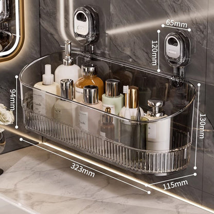 🍽️🧺🔥Compra 1 y llévate 1 gratis🔥Estante de almacenamiento con ventosa sin perforaciones, escurridor de pared para cocina y baño