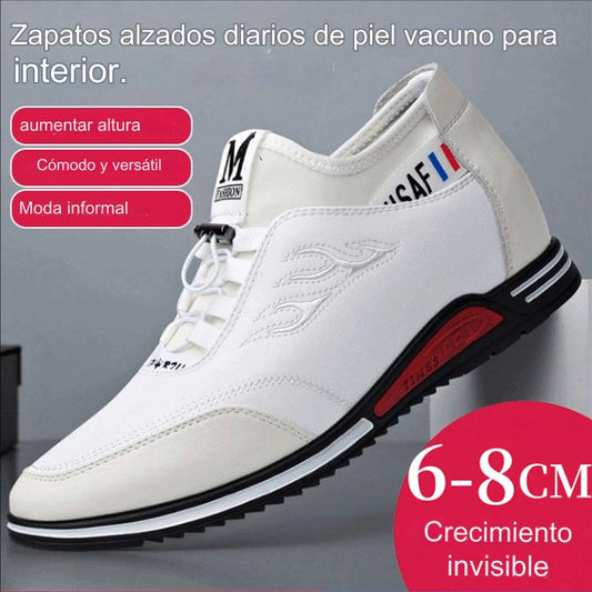 【39-44】2025 nuevos zapatos casuales de cuero para hombres de verano