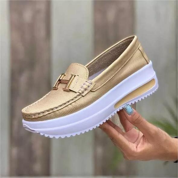 🩰【Reducere Limitată】Pantofi Femei Confortabili Cu Talpă Groasă și PU, Stil Casual