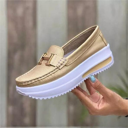 🩰【Reducere Limitată】Pantofi Femei Confortabili Cu Talpă Groasă și PU, Stil Casual